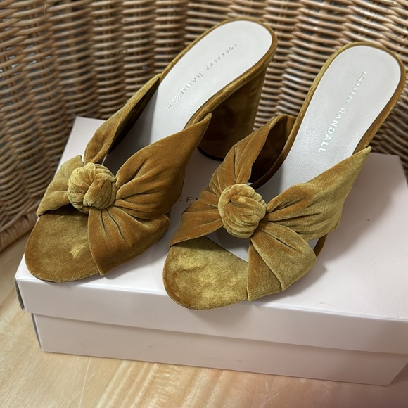 Loeffler Randall Coco Knot Mules in Marigold. Size 7. NIB. - Picture 6 of 6
